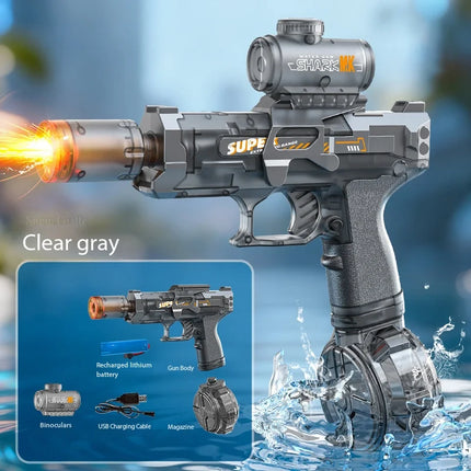 Electric Water Guns For Adults Powerful Squirt Automatic Water Suction Water Blasters Summer Outdoor Beach Toy Water Play Toys