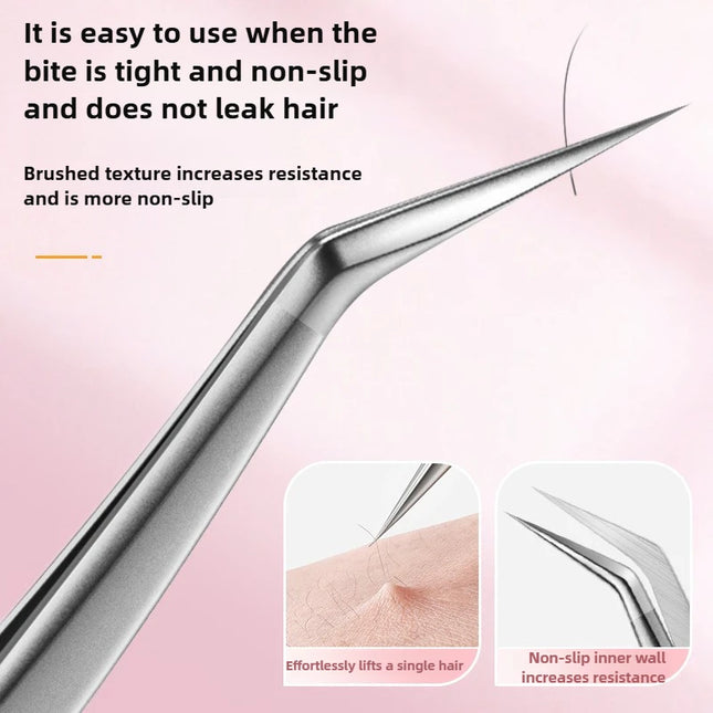 High Precision Eyelash Tweezers Beauty Eyelash Professional Grafting Eyelash High-Precision Volume Tweezers