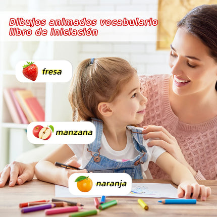 A Set Of 10 Spanish Baby Flip Books Look At The PicturesTo Know Things Improve The Baby's CognitiveAbility Gifts For Children