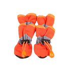 Pet-Shoe-Orange-4PCS / S