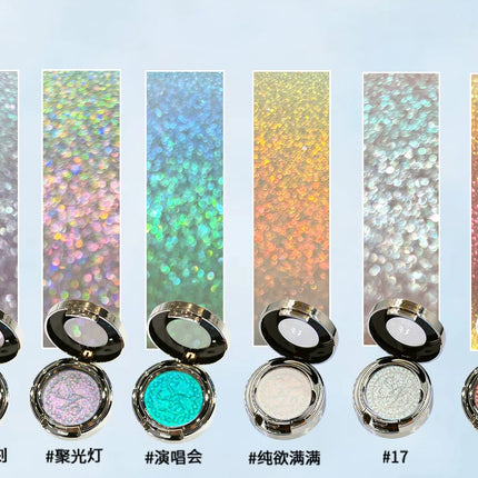 Sheeneffect high-pigment, high-quality cosmetics, the most dazzling single-color chameleon gradient eyeshadow, eye makeup.