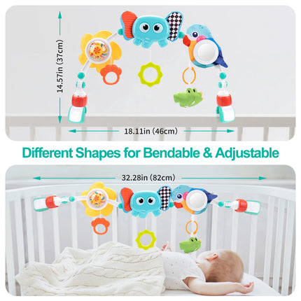 Baby Stroller Arch Toys Pram Activity Arch Toys  Bouncer Toy Sensory Development Arch Baby Car Seat Toys Fine Motor Skills Toys