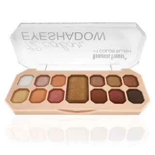 12 Color Eyeshadow Palette with Blush Long-Lasting Waterproof Face Makeup Set for Daily Use  Makeup Tray And Eyeshadow Box