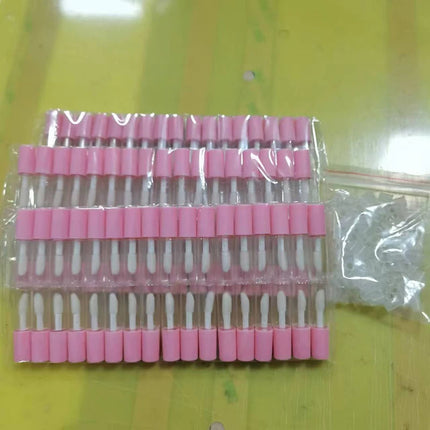 50pcs 2ml DIY Lip Balm Tube Container with Cap Empty Lipstick Bottle Lipgloss Tube Cosmetic Sample Container Wholesale