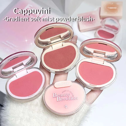 Cappuvini Gradient Soft Mist Monochrome Powder Blush Matte Makeup blush Palette Cosmetics Rouge