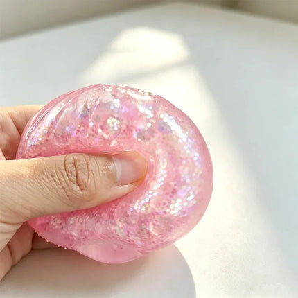 Glitter Dumpling Squishy ULTRA RARE Gold Glitter Hidden Edition  Dumplings Sensory Steamer Soft TPR Dough Ball for Stress Relief