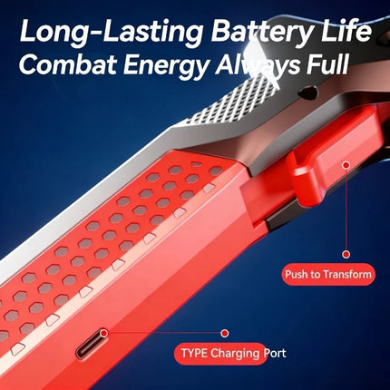 Trendy Light & Shadow Battle Weapon Spray Luminous Dual Form Transformation Toy Creative Collectible Prop