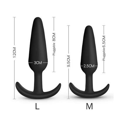 3 Different Size Anal Plug Soft Silicone Anal Butt Plug Stimulator Adults Sex Toys for Men/Women Prostate Massager Anal Trainer