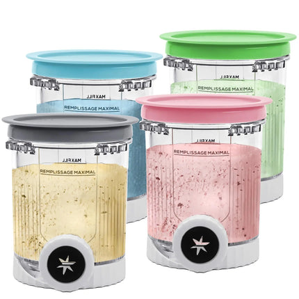 Ice Cream Storage Jar Compatible with Ninja Swirl By Creami NC701 NC700 Ice Cream MakerFits Cup Container Replacement