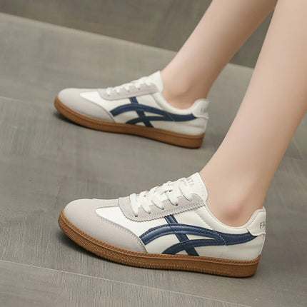 Lightweight Comfortable Sneakers for Women Fashion Striped Lace Up Sports Shoes Woman Casual Breathable Sneakers Plus Size