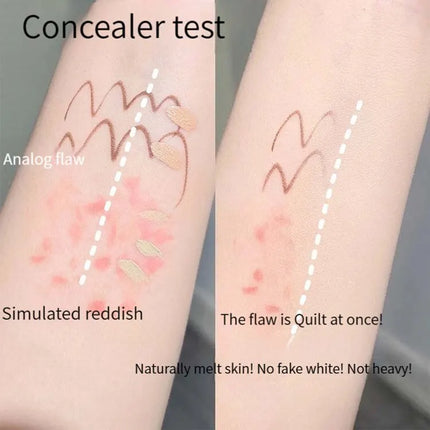 Four-color Concealer Facial Concealer Spots Tear Grooves Law Lines Dark Circles Brighten And Even Skin Tone