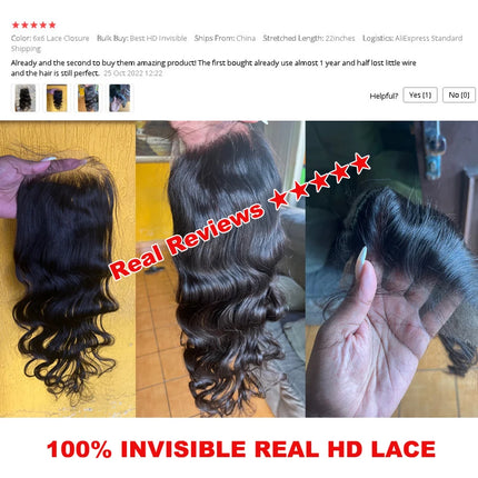 Queen Hair Real HD Invisible 13x6 13x4 7x7 6x6 5x5 4x4 2x6 4x6 9x6 Pre Plucked HD Lace Closure Frontal Virgin Human Raw Hair