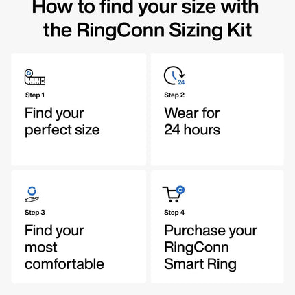 RingConn Gen 2 / Gen 2 Air Sizing Kit - Size First Before You Buy - Choose from 9 Sizes - Sizes 6 to 14