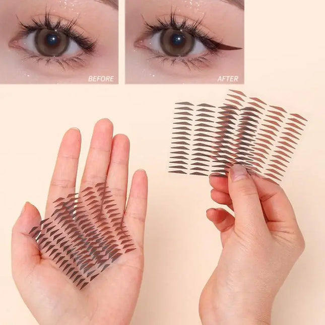 【F】Water Resistant Eyeliner Stamp Stickers One-stick Molding Easy To Use Water Resistant Sweat Resistant Sweat Resistant