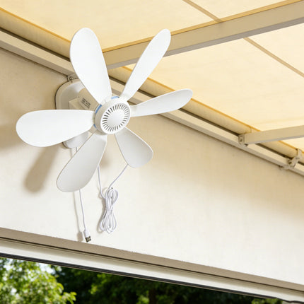 16.5-Inch Wall Mount Fan with Remote and Timer Small 5V USB Fan with Powerful 4 Speeds Quiet Corner Fans for Bedroom Kitchens