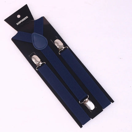 Men's Heavy Duty Suspenders High Elastic Adjustable Braces with 3 Strong Clips for Pants Holder Ideal for Wedding Wear