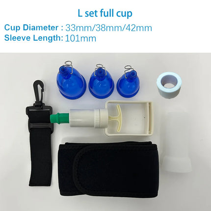 Male Penis Extender Vacuum Cup Set Glans Extension Penise Master Pump Sleeve Belt For Men Stretcher Enhancement Adult Product