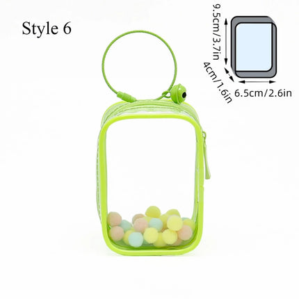 2023 Plush Doll Storage Pouch Transparent Mystery Box Storage Fashion Thicken Keychain Bag Classic Cute Doll Bag Keychain Wallet