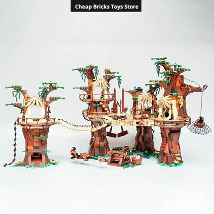 Cheapest Moc Village Bricks Building Blocks Compatible 1990pcs Space Wars Ucs Movie Dispaly Model Birthday Gifts for Teenage Toy
