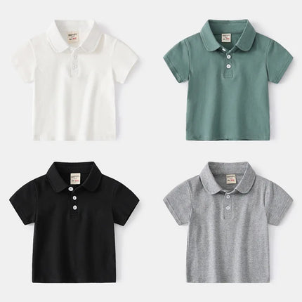 Wholesale of children's polo shirts for summer 2025, short sleeved T-shirts for children's clothing, boys' tops, baby t-shirts,