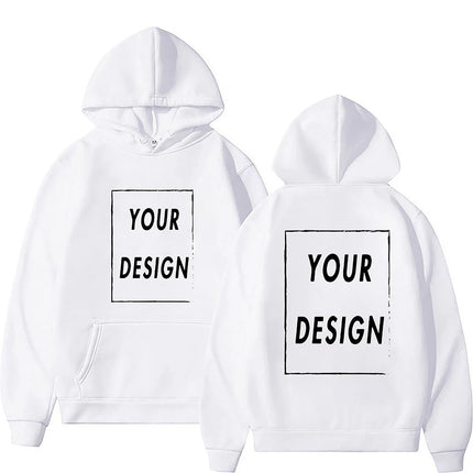 Customizable DIY Hoodie Sweatshirt - Personalize with Your Own Design Brand Logo Picture for Men & Women Casual Fashion Hoody