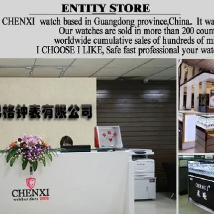 CHENXI Men's Watch Multifunctional Fashion Quartz with Calendar Luminous Display Men Watches Chronograph Business Wristwatch
