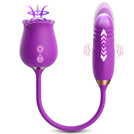 Clit Sucker Vibrator for Women Sucking Clitoris Stimulator with Thrusting Egg Female Masturbation Adult Goods Sex Toys for Women