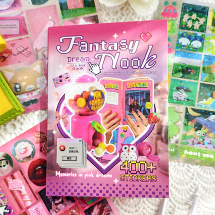Random Cover 30 Sheets 400+ Pcs Dream Core Stickers Book- Cartoon Scrapbook Stickers for Journaling, Junk Journal