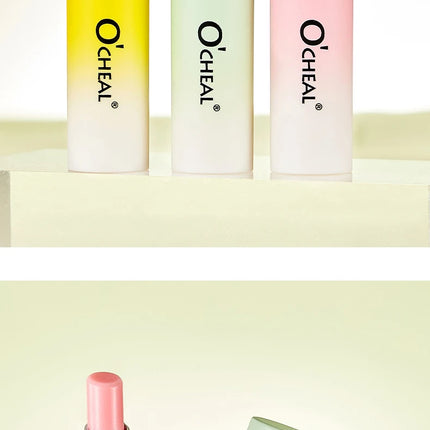 OCHEAL 3 Pcs Moisture Lip Balm Long Lasting Moisturizing Temperature Change Lipstick Anti Aging Repair Lips Mask Casual Type