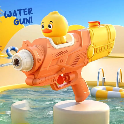 2026 Summer Single Double Nozzle Water Gun, Large Capacity Cartoon Unicorn Duck Water Gun, Outdoor Beach Water Play Toy