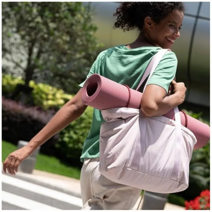 Women Large Capacity Shoulder Bag Yoga Mat Buckle Travel Fitness / Sac Femme Grande Capacité Bandoulière Yoga Voyage Fitness