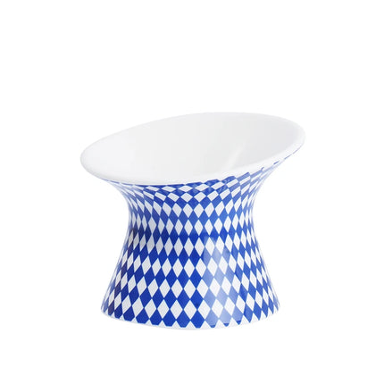 Ceramic Cat and Dog Bowls, Anti-Tip Pet Food Dishes Elevated base design protects cats' necks, suitable for small dogs and cat