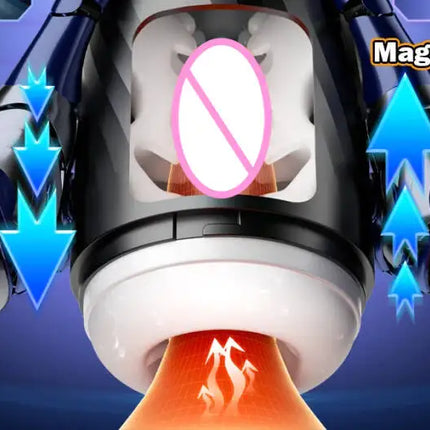 Automatic Telescopic Male Masturbator  5 IN 1 Mode Penis Pump Sucking Vibrating Sex Machines LCD Display Sex Toys for Men