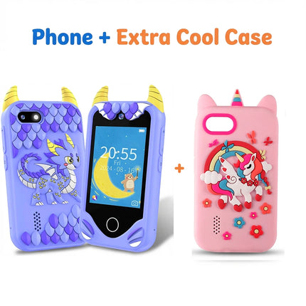 Smart Phone Toys Learning Phone Kids 2.8" Touch screen Dual Camera ABC/Habit Tracker Educational Games Perfect Gift For Boy Girl