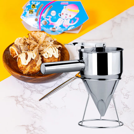 Stainless Steel Kitchen Funnel Environmentally Octopus Ball Funnel Practical Gadgets Heat-resistance for Family Restaurant Hotel