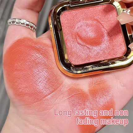 Peach Kiss 3D blush cream rouge Matte pearlescent Blusher Natural and lasting Color rendering Facial contour Blusher