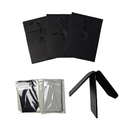 Easylopes (Black) Magic Tricks Card to Sealed Envelope Predictions Coins Vanishes into Envelope Close-up Illusions Gimmicks Prop