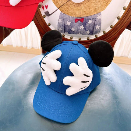 2025 Pure Cotton Parent-child Baseball Caps, Children's Sun Hats for Outings, Cartoon Big-eared Baseball Caps for Boys and Girls