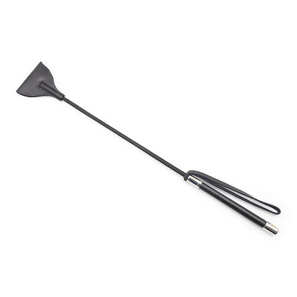 Black Real Leather Whip Horse Crop Widened Head Bdsm Spanking Paddle Flogger Slave Bondage Restraints Sex Toys For Couples