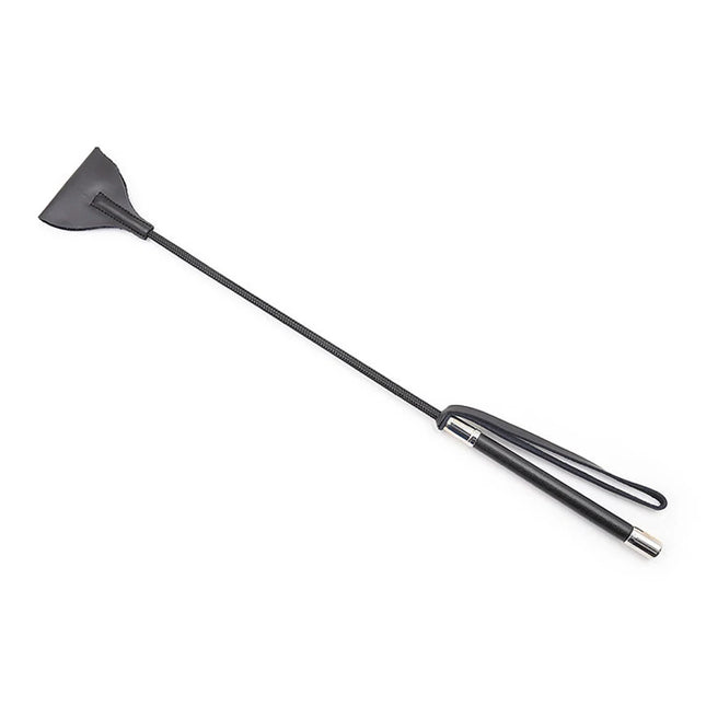 Black Real Leather Whip Horse Crop Widened Head Bdsm Spanking Paddle Flogger Slave Bondage Restraints Sex Toys For Couples