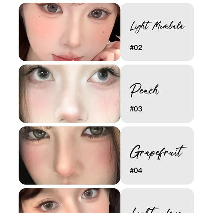 Monochrome Blusher Palette Matte Warm Brown Red Cheek Tint Face Contouring Waterproof Cosmetics Rouge Powder Soft Natural Makeup