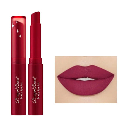 Matte Velvet Lipstick Waterproof Long-lasting Liquid Lipstick Women Smooth and Pigmented Non-Stick Moist Lip Tint