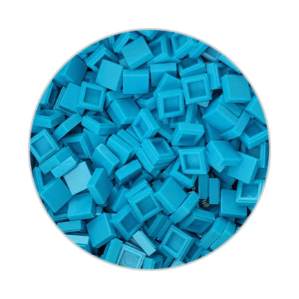 200/330/660pcs MOC Pixel Particles Plate Smooth 1x1 DIY Building Blocks Flat Square Bricks Halloween Christmas Children Toy 3070