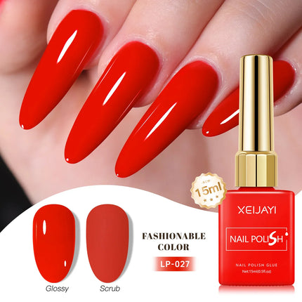 Colored Square Bottle Nail Varnish Gel 60 Colors Gloss Matte Ice-clear Nail Polish Fruit Green Nail Art Soak Off UV Gel Lacquer
