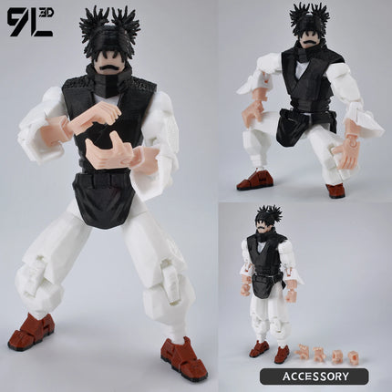 9L3D Printed Anime Jujutsu Kaisen Sukuna Yuji Yuta Satoru Gojo Lucky Dummy 13 Movable Shapeshift Action Figures Mannequin Toys