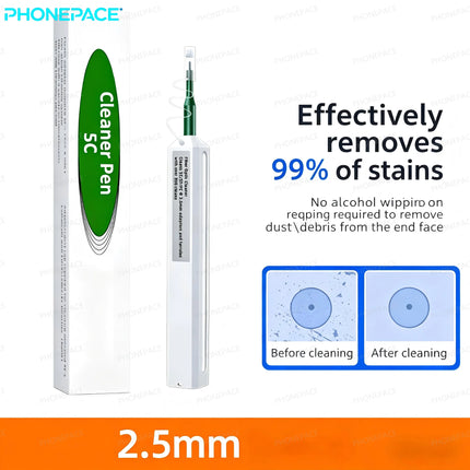 Fiber Optic Cleaning Pen End Face Clean Tool For SC FC ST LC MU Connector Adapter Flange Coupler