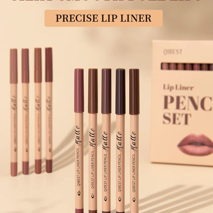 12 piece matte lipliner set, smooth and easy to apply, non smudging and non fading, natural makeup effect