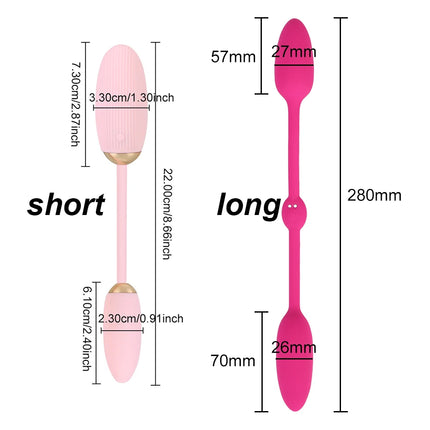 Two Vaginal Balls Panties Vibrators for Women Clitoris Stimulator Nipple Clamps Anal Plug Female Masturbator Cordless Sex Toys