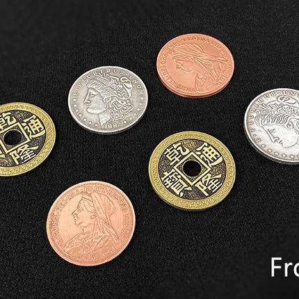 Ultimate CSB 2.0 Magic Tricks Copper Silver Brass Transposition Close Up Illusions Mentalism Coin Appear Vanish Transform Magia