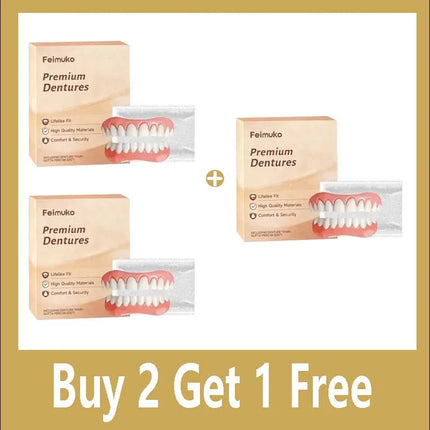 Resin Denture Set Soft Dentures False Teeth Set Comfort-Fit Denture Resin Kit Soft Denture Kit for Daily Use 2026 new